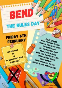 Bend the Rules Day - Friday 6th February