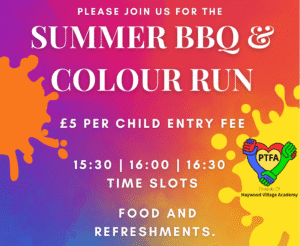 PTFA Colour Run and Summer BBQ